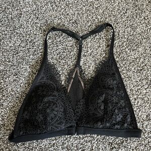 Victoria's Secret Black Lace Triangle Bra
